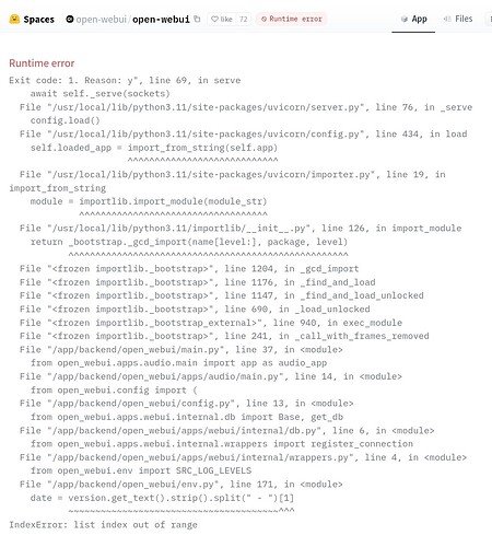 Open WebUI官方的抱抱脸空间炸了 - 开发调优 - LINUX DO