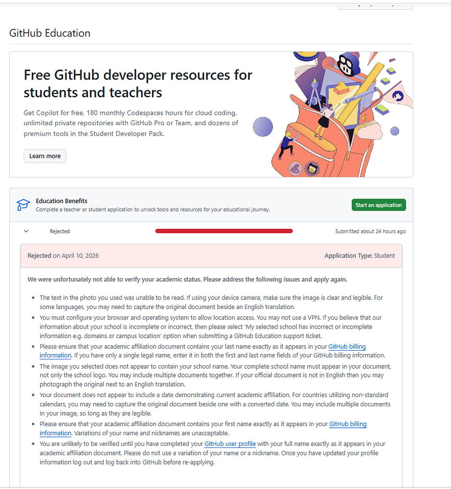 GitHub Education的学生认证一直过不了 - 搞七捻三 - LINUX DO
