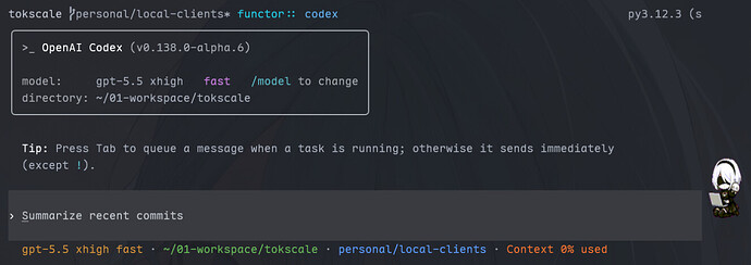 好奇大家的codex status bar能有多fancy - #3，来自 FunctorFish - 开发调优 - LINUX DO