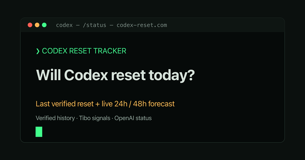 一个记录了所有codex重置次数的网站 - 开发调优 - LINUX DO