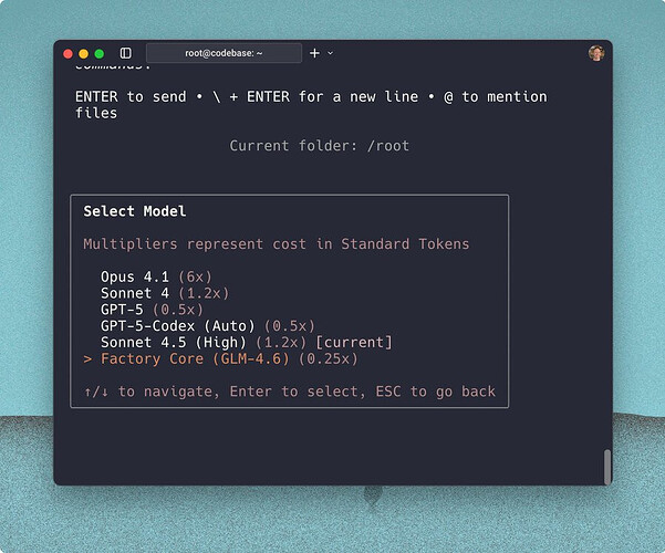 factory（Droid）添加了 GLM 4.6 模型，token仅为0.25倍率 - 前沿快讯 - LINUX DO