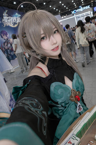 崩坏星穹铁道青雀中国cosplay自拍在上海漫展duct-tape-1