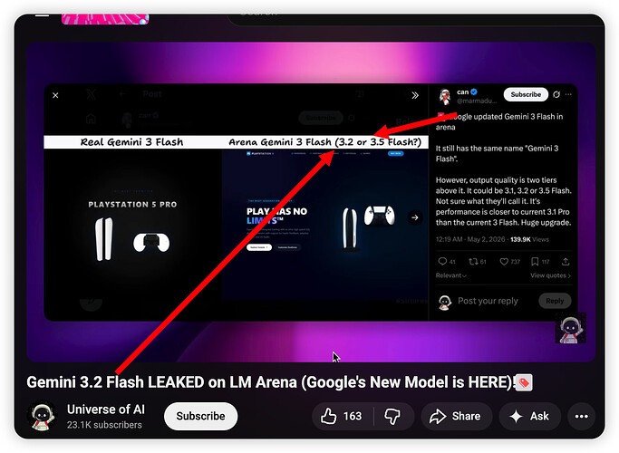 Gemini 3.2 flash现身 - #8，来自 lueluelue - 前沿快讯 - LINUX DO
