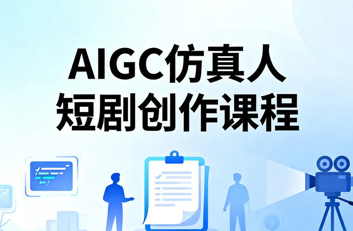 AIGC短剧制作教程：高效低成本创作热门内容 - T4Fan 网盘资源