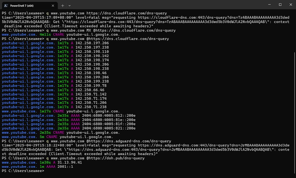 分享两个DoH服务测试工具 - 开发调优 - LINUX DO