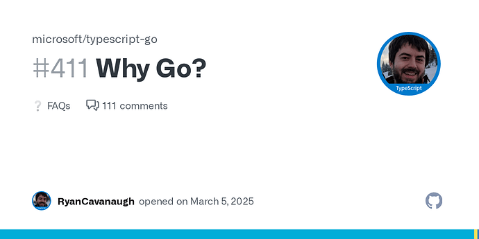 typescript 用 Go 重写了！速度快了十倍 - 前沿快讯 - LINUX DO