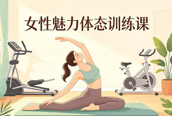 女性魅力体态训练课,快速从0基础到气质女神