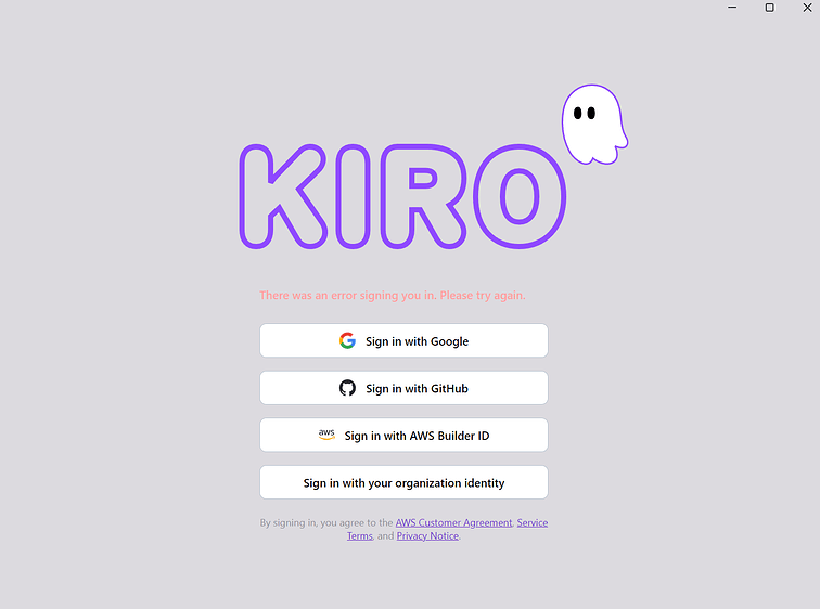 kiro使用遇到了登录错误 - 开发调优 - LINUX DO