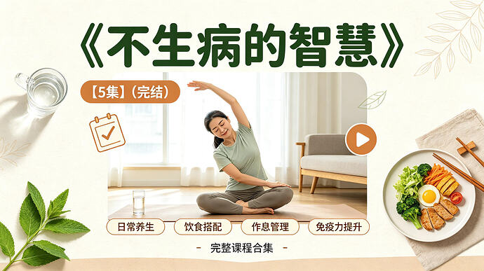 中医课程《不生病的智慧》