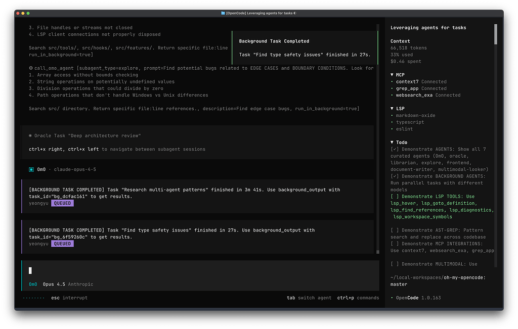 oh my oc GitHub里这个图，opencode右侧的侧边栏怎么调出的呢 - 搞七捻三 - LINUX DO