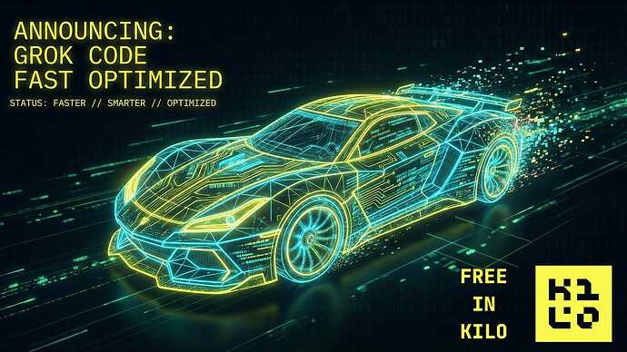 Kilo Code 宣布 "Grok Code Fast 1 (Free)" 重回赛场? - 前沿快讯 - LINUX DO