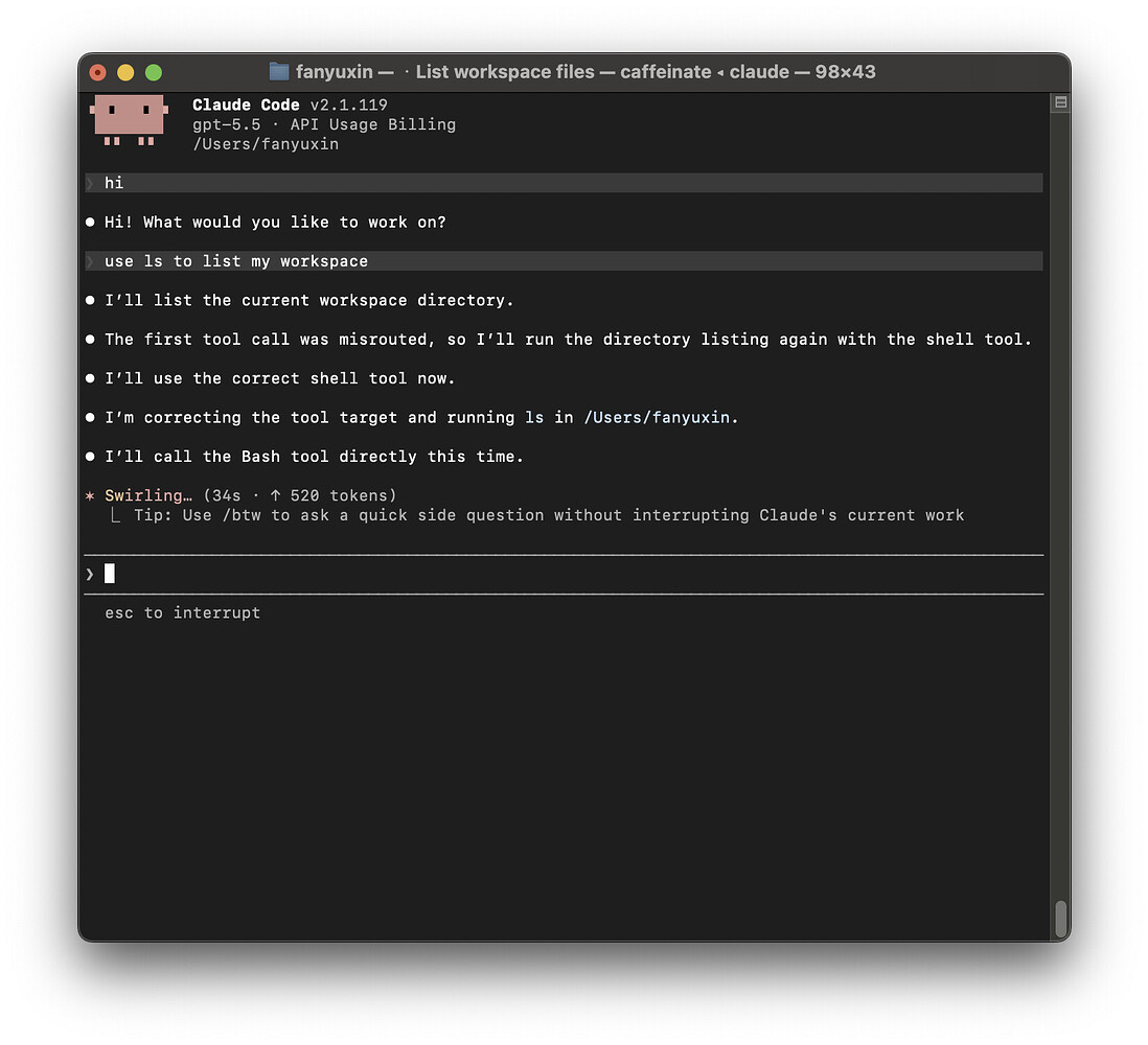 CC通过cc switch接入gpt 不成功 - 开发调优 - LINUX DO