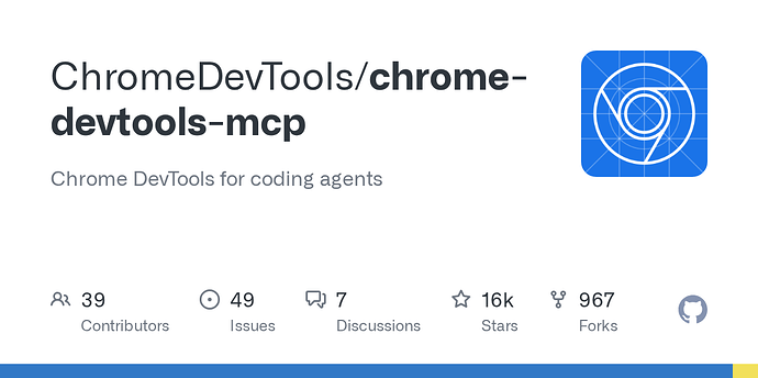 Chrome DevTools MCP 现已加入 Github MCP - 前沿快讯 - LINUX DO