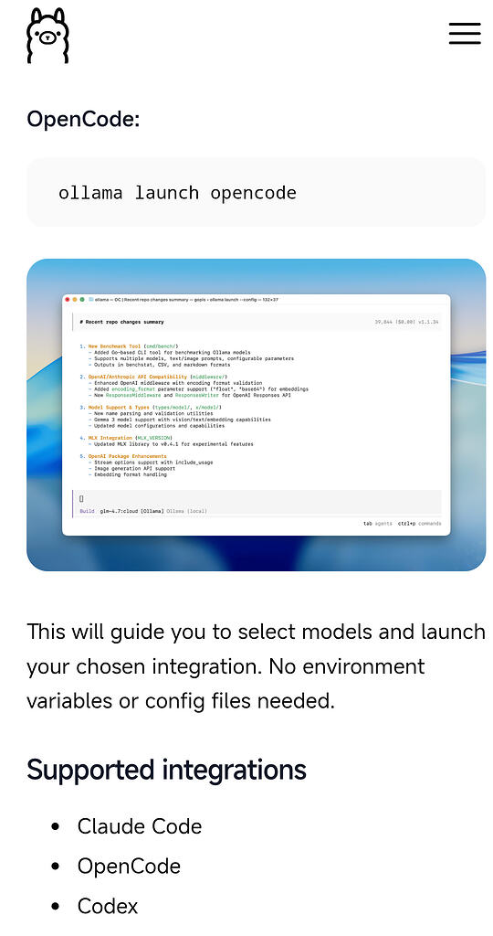 ollama支持一键使用CC、等等opencode工具啦 - 前沿快讯 - LINUX DO