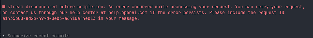 Connection Terminated Full Script codex一直出现stream disconnected before completion报错 - 开发调优 - LINUX DO