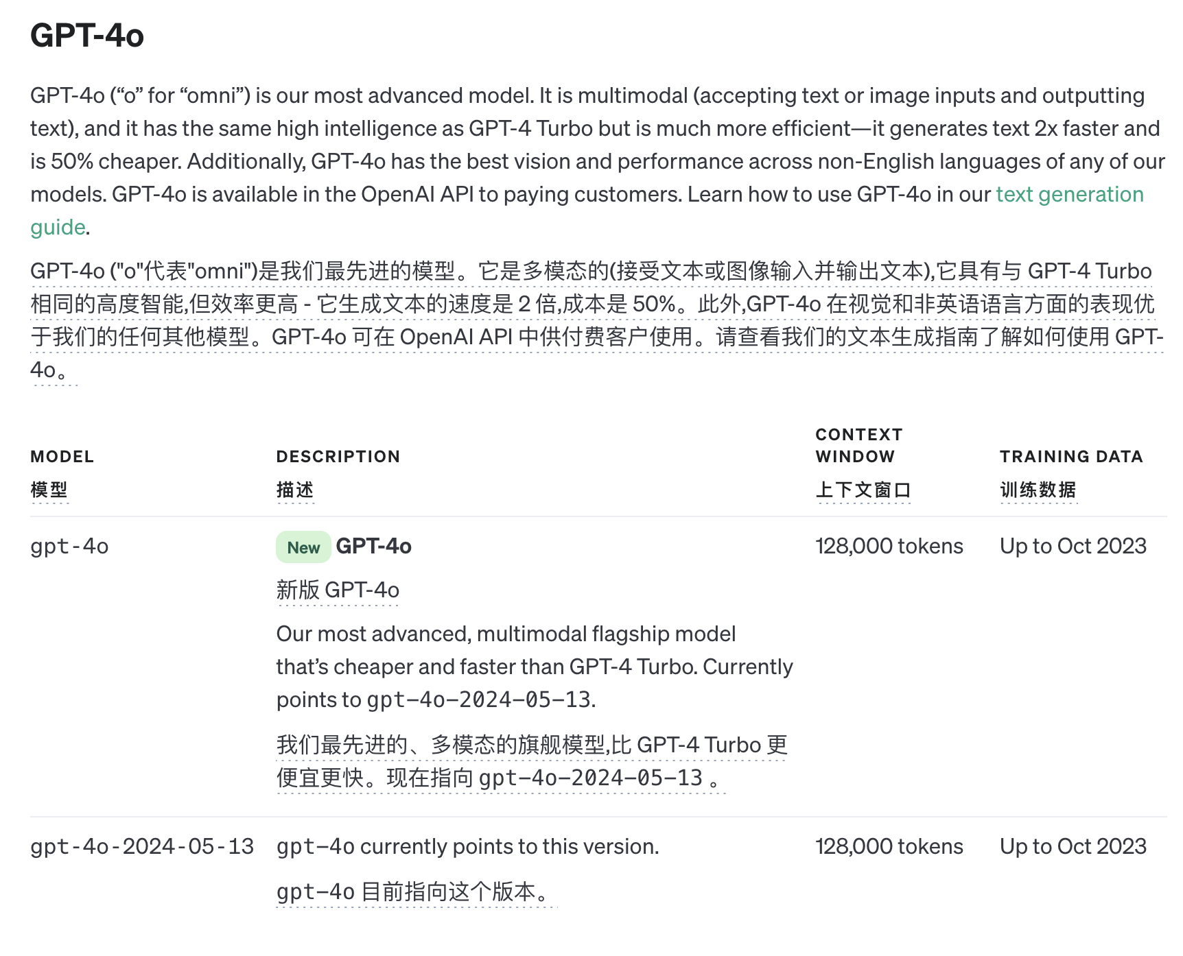 gpt-4o-2024-05-13和gpt-4o有啥区别 - 开发调优 - LINUX DO