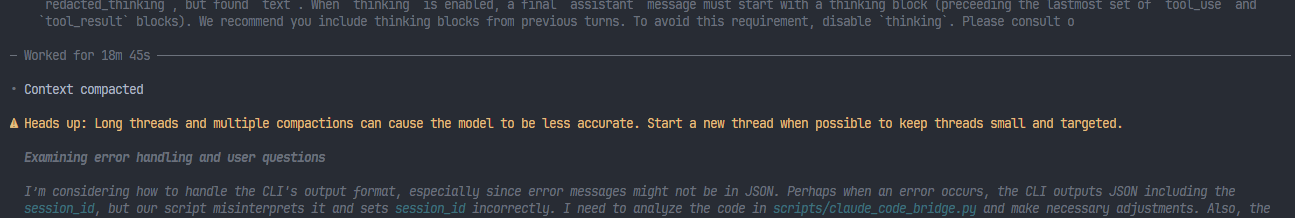 Codex CLI我感觉最恶心的bug🤮 - 第 2 页 - 开发调优 - LINUX DO