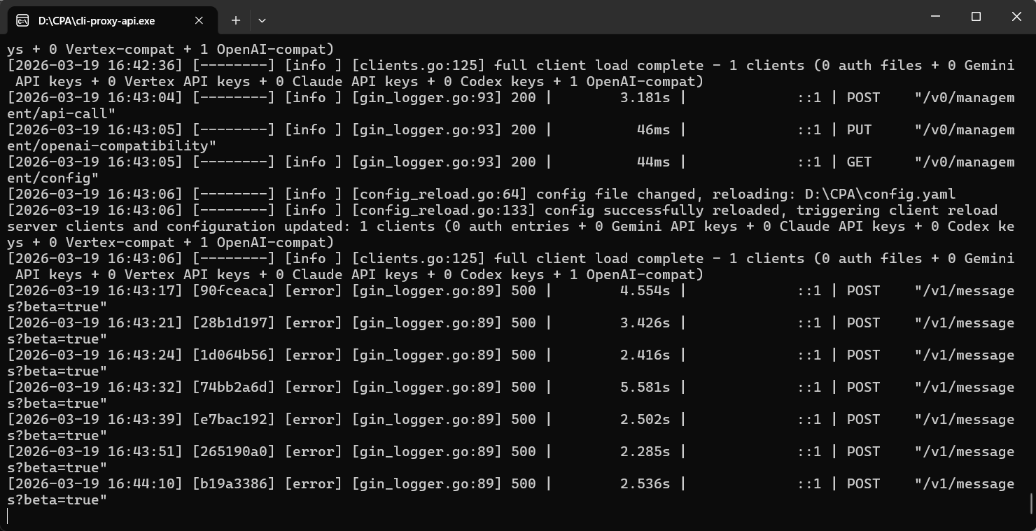 CPA反代的codex，报500，如何解决 - 开发调优 - LINUX DO