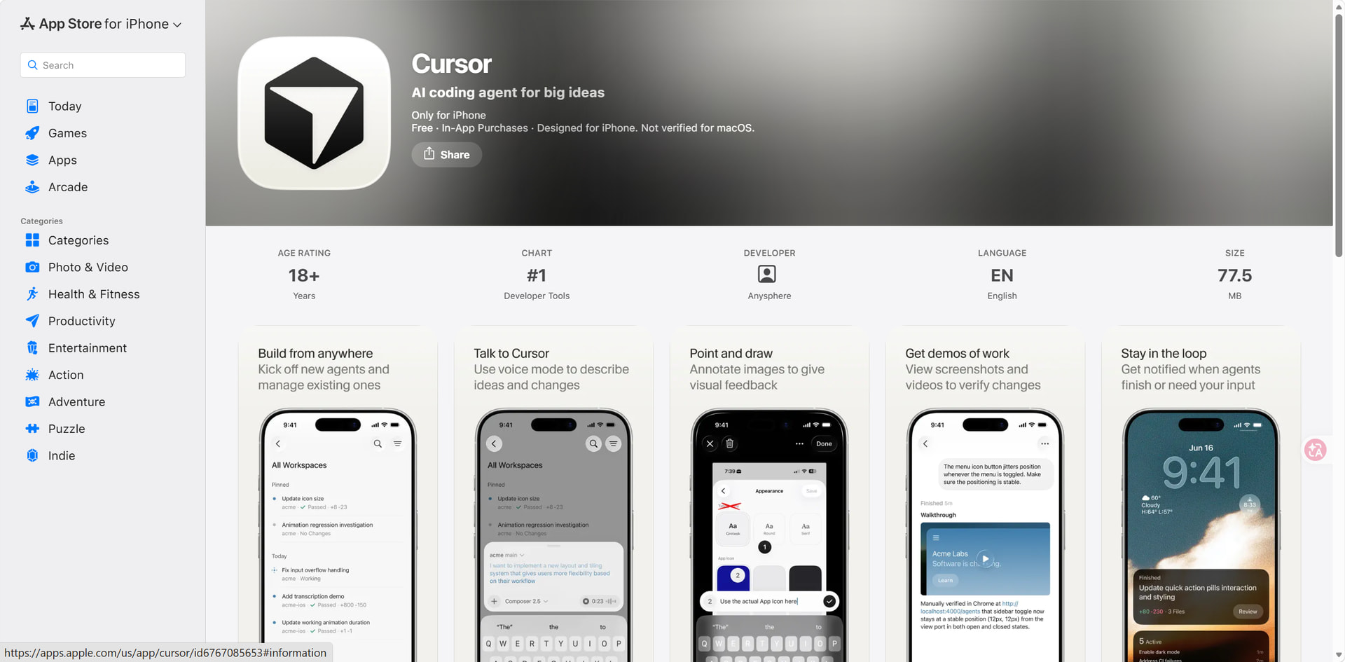 [Cursor手机版] Cursor is now on IOS - 前沿快讯 - LINUX DO