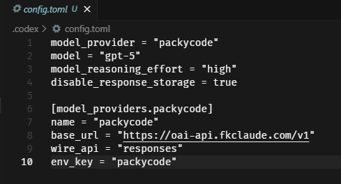简单教程：vscode中的 codex 如何使用 packycode 公益 apikey - #156，来自 skad - 福利羊毛 ...