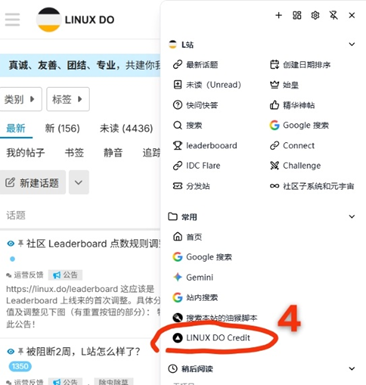 如何快速优雅地打开Linux Do Credit？ - 搞七捻三 - LINUX DO