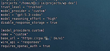 codex cli中如何使用公益api - 搞七捻三 - LINUX DO