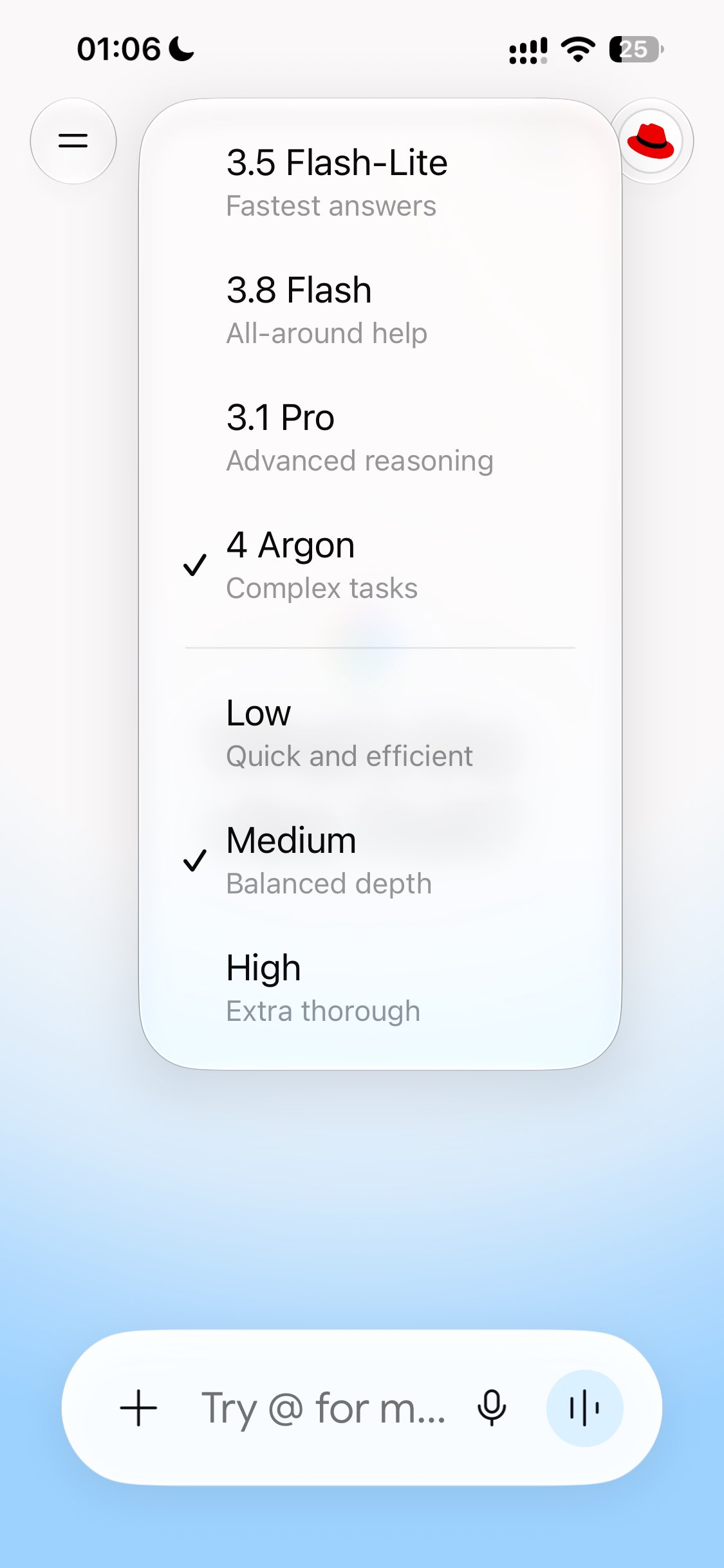 gemini 4 Argon已上线app - 前沿快讯 - LINUX DO