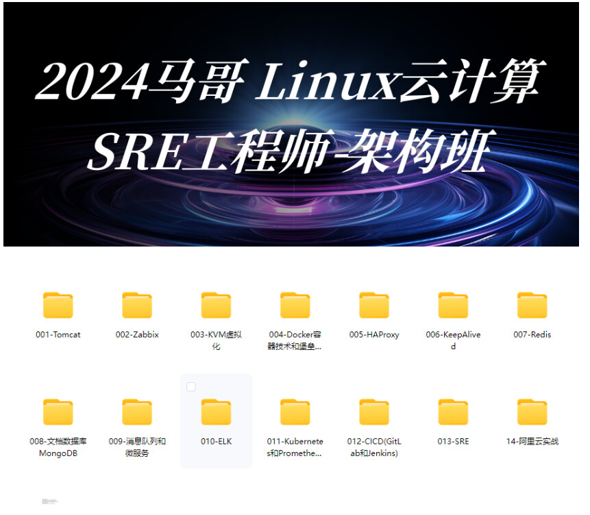 2024马哥 Linux云计算SRE工程师-架构班 - 资源荟萃 - LINUX DO