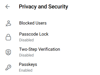 Telegram，简易使用passkey，保存到Bitwarden