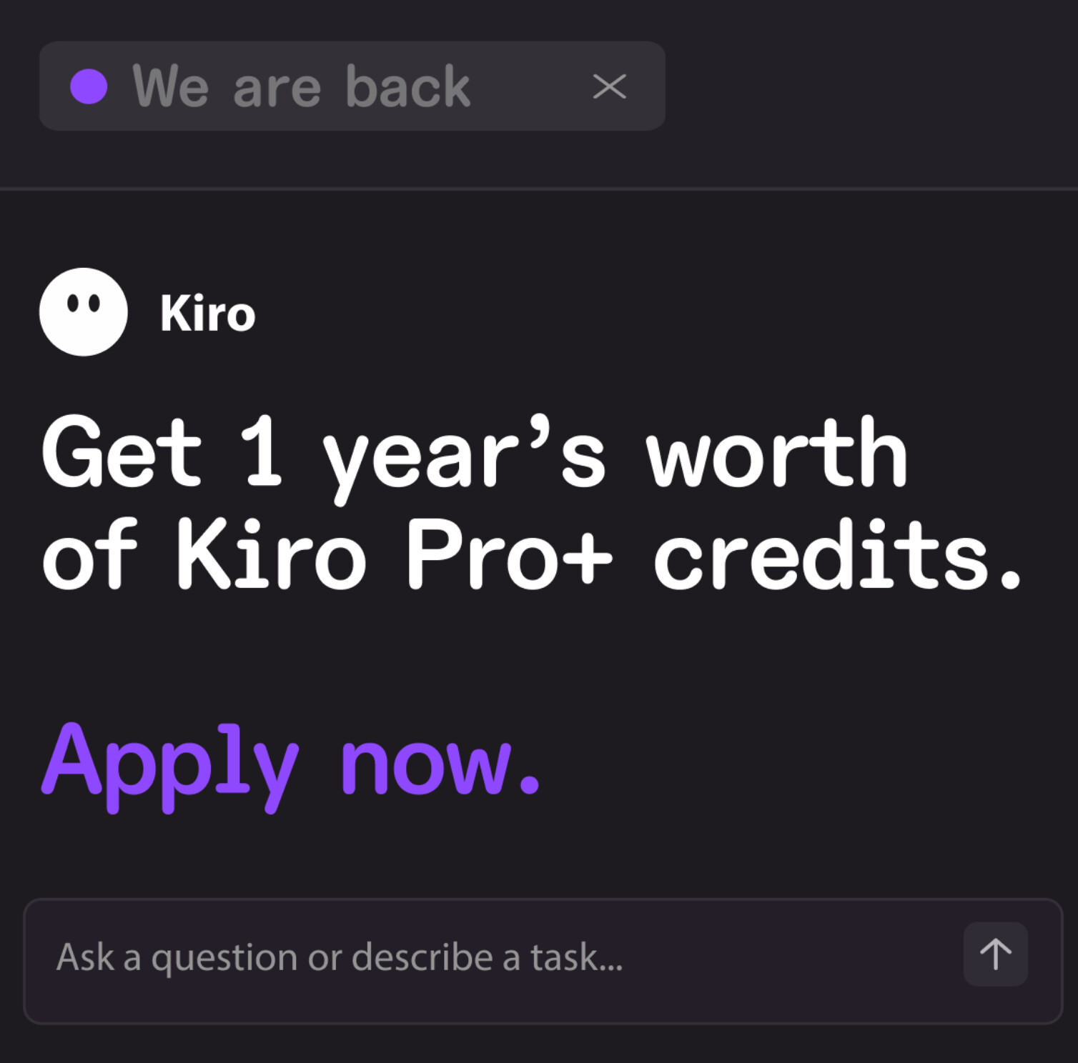 kiro 回来了 - 福利羊毛 - LINUX DO