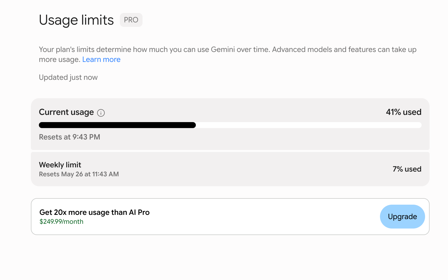 Gemini Pro 额度疑似有调整 - 搞七捻三 - LINUX DO