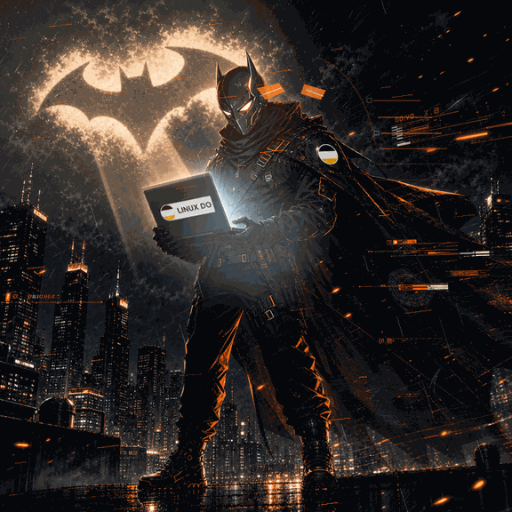 linuxdo-bat-geek-hero-character-loop-v2-under4m