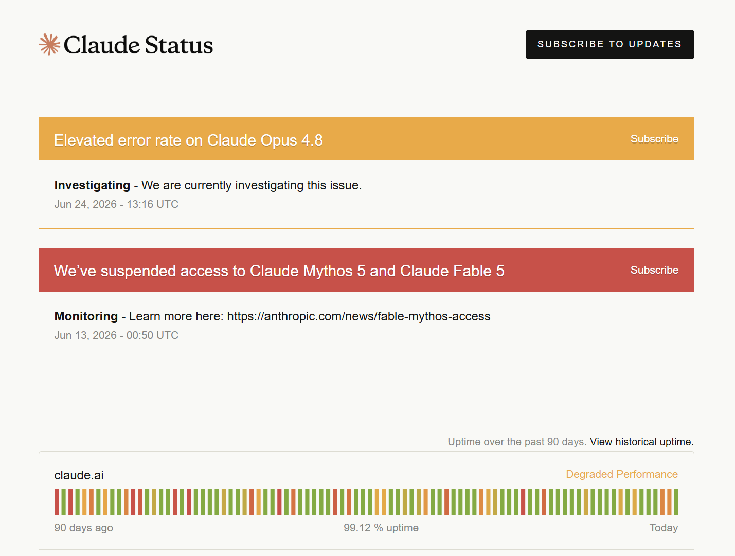 Claude Opus 4.8 又挂咯！24-6-2026 - 前沿快讯 - LINUX DO