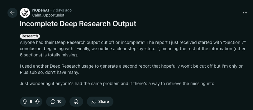 Deep research免费代问 - 资源荟萃 - LINUX DO