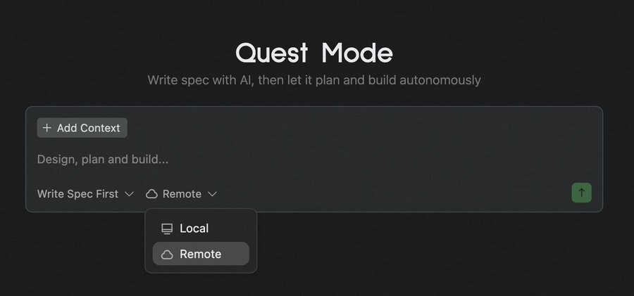 阿里Qoder支持全新的 Quest 远程模式（GitHub repos） - 前沿快讯 - LINUX DO