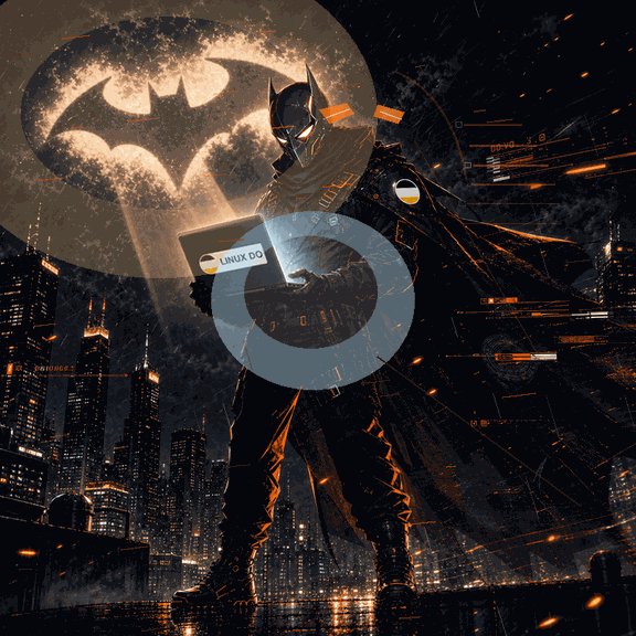 linuxdo-bat-geek-hero-character-loop-under4m