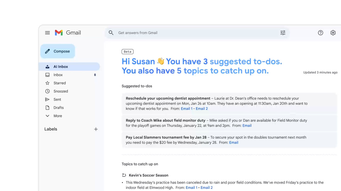 Gmail 正式进入 Gemini 时代：AI加入邮件管理 - 前沿快讯 - LINUX DO