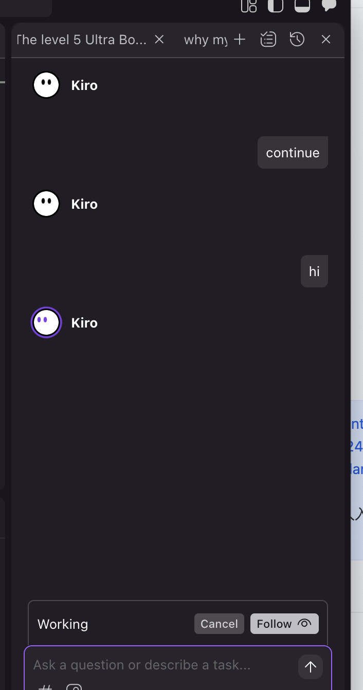 kiro开新session后就用不了了 - 开发调优 - LINUX DO