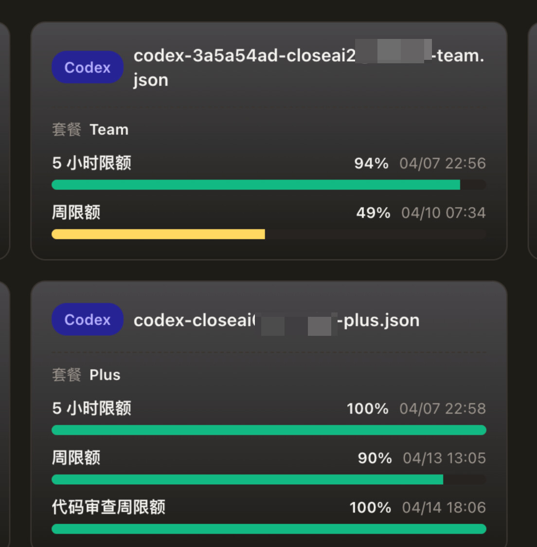 对比了 gpt codex 的 team 和 plus 订阅的额度消耗 - 开发调优 - LINUX DO