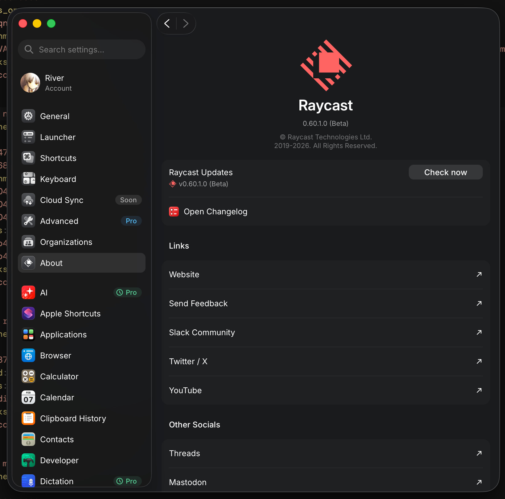 Raycast 2.0beta版公测(要求macOS26) - 前沿快讯 - LINUX DO