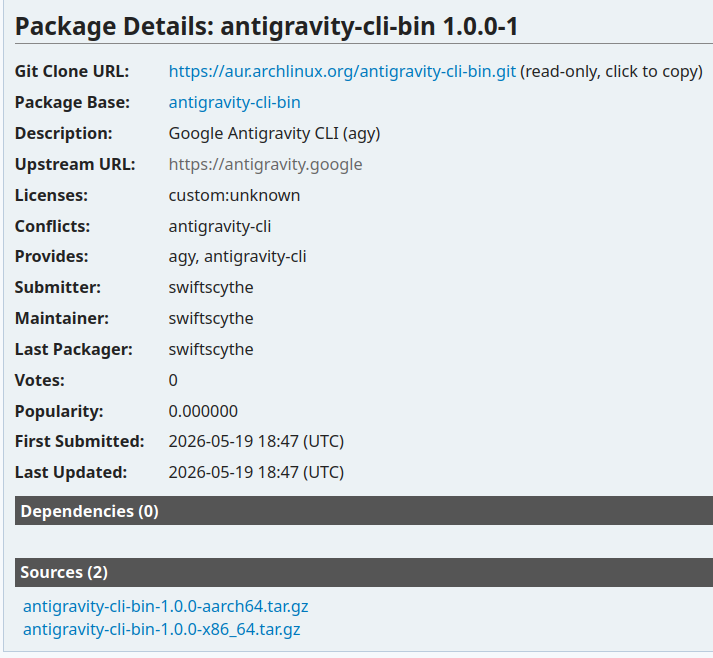 Antigravity 跨度有点大 - #11，来自 dreamhadow - 搞七捻三 - LINUX DO