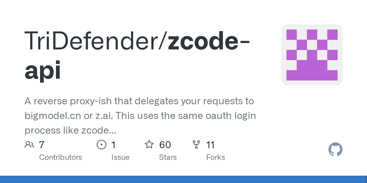 有没有ZCode2api项目 - #17，来自 caoshang - 搞七捻三 - LINUX DO