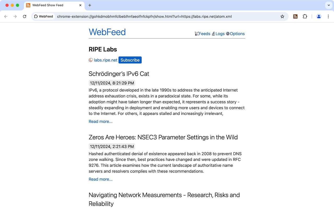 推荐一款自用的 RSS 工具 WebFeed - 资源荟萃 - LINUX DO